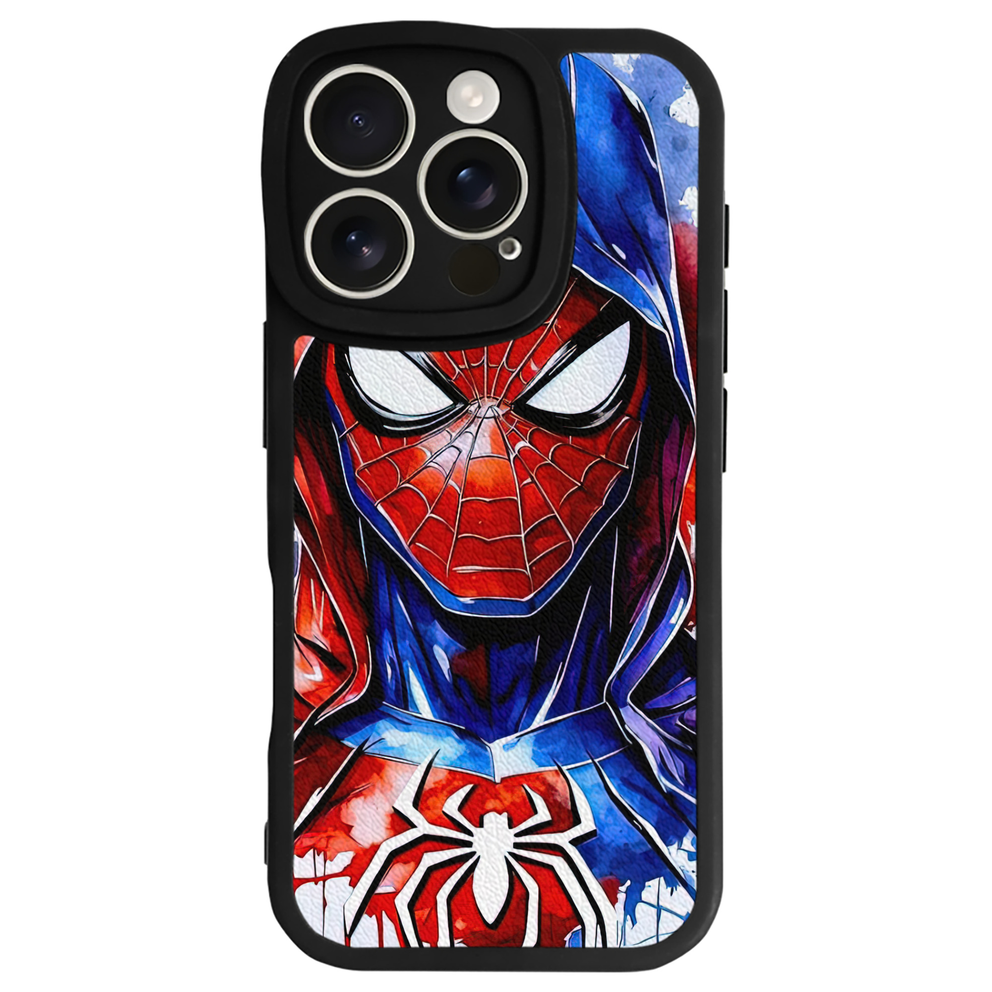 Spider Man スパイダーマン 【iPhone 16シリーズ対応】シリコンスマホケース（レザー調） 材質：シリコン